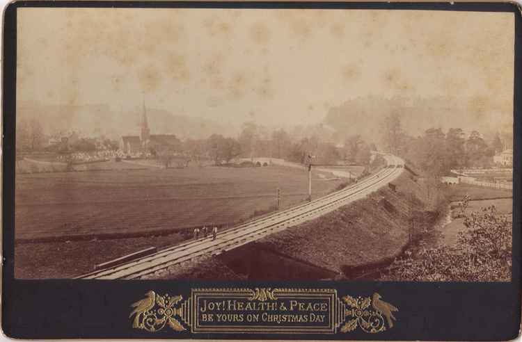 An early Christmas card from Godalming, dating from around the 1880s or 1890s.