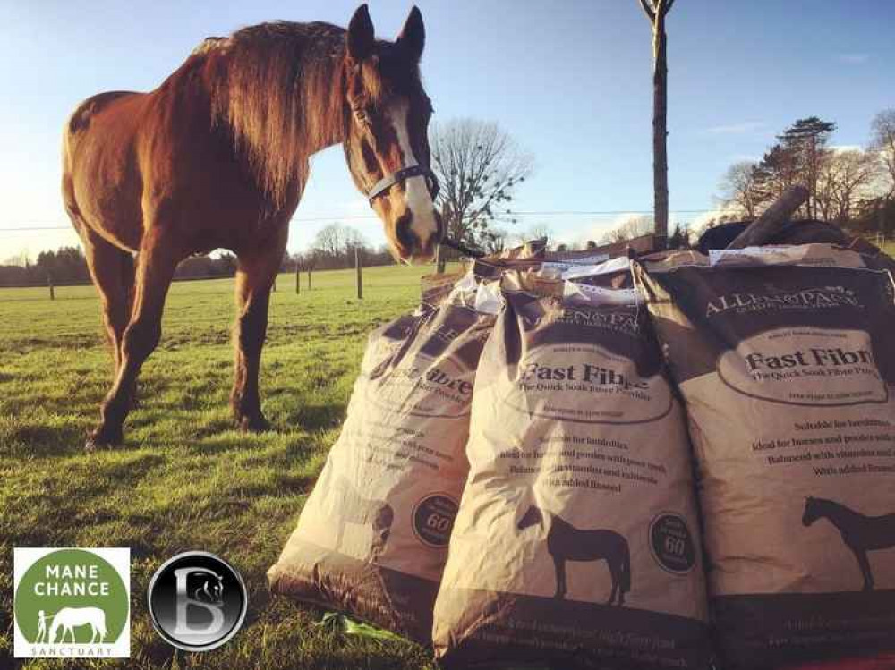 Berry and some of his feed.