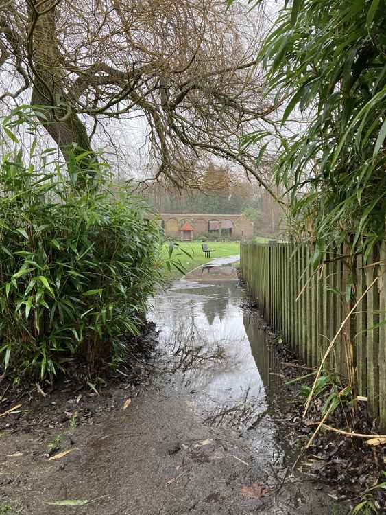 The riverside path near the Phillips Memorial.