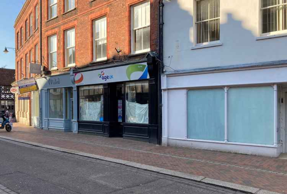 Empty retail units in the High Street.