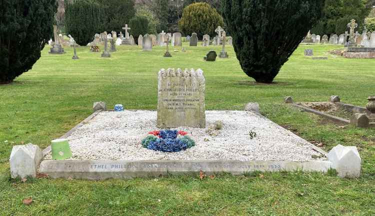 The Phillips family memorial in Nightingale Cemetery.