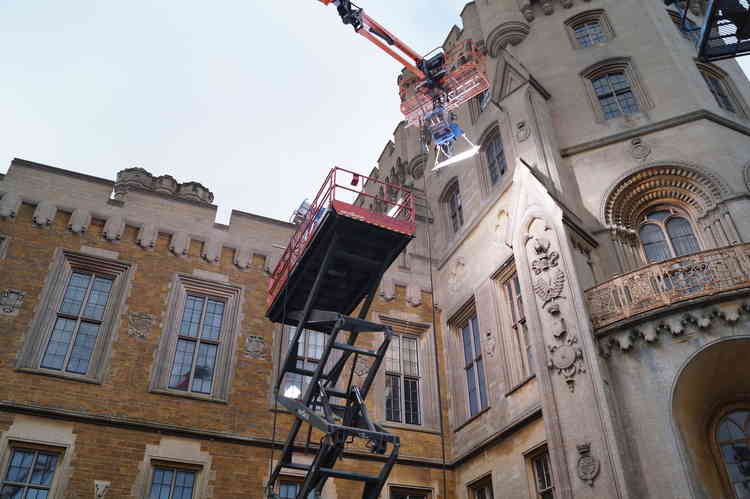 Filming at Belvoir Castle - photo courtesy of Swan Photography