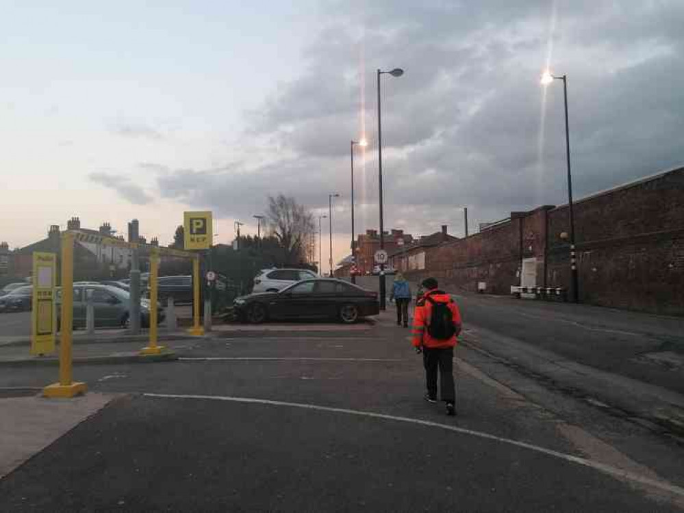 An existing railway station car park nearby.