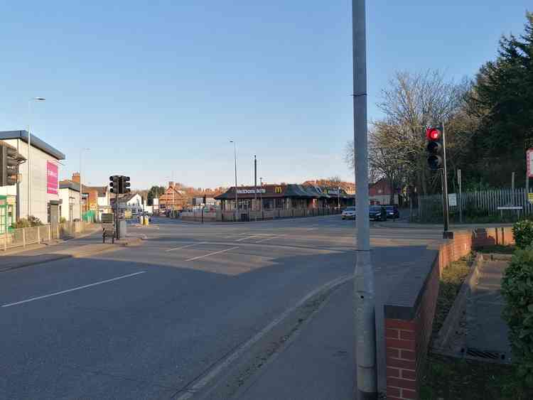 The junction between London Road and Springfield Road