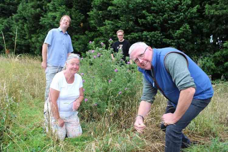 Caption: Cllr Dr Peter Moseley (front right) with Market and West Deeping district councillors Virginia Moran and Ashley Baxter and, rear,  Josh Yarham, Mayor of Market Deeping