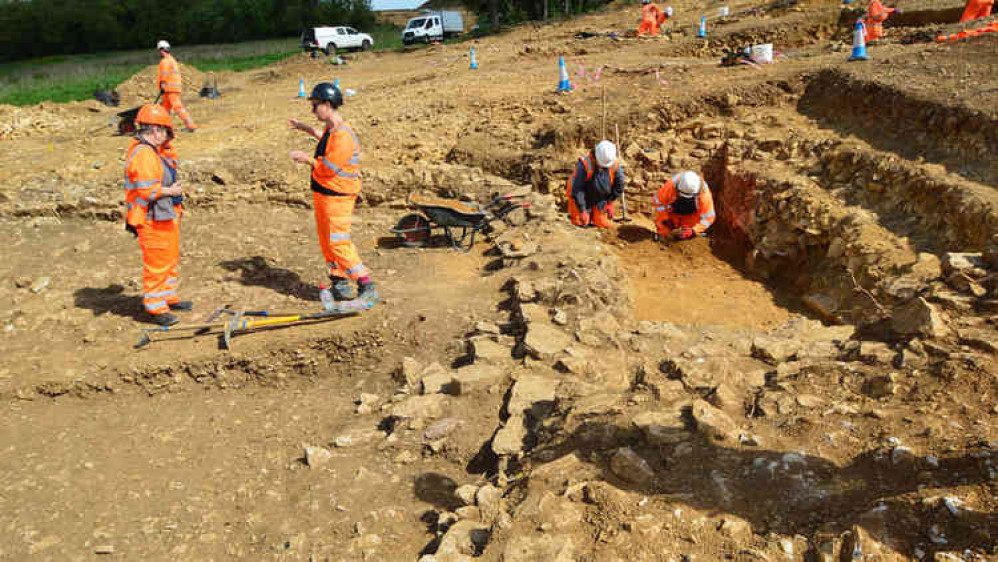 AOC Archaeology have been working on site to uncover the remains of the buildings.