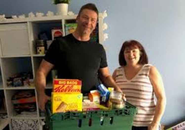 Angela nd Neil in happier times (Picture: Hadleigh Food Bank)