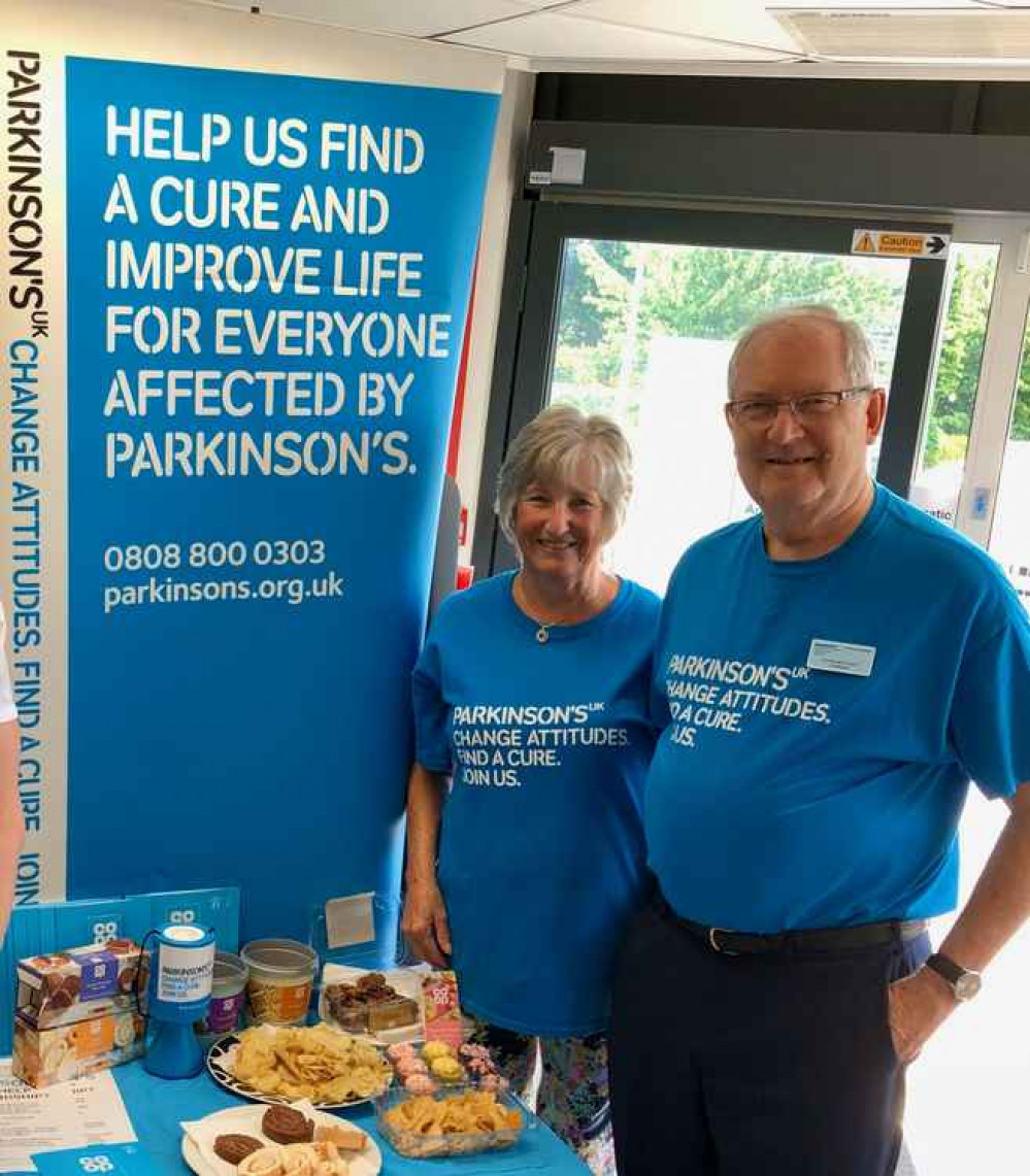 Raymond Flack (Grantham Branch Chair) and Jackie Flack (Committee member) at a Co op collection day