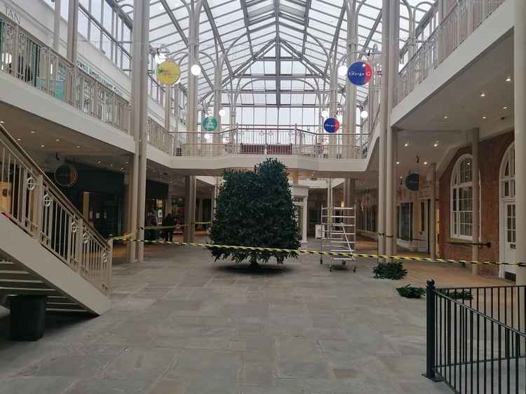 The interior of the George shopping centre yesterday