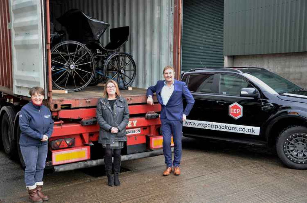 From  left Sue Mart, Catherine Hensell and IEP Managing Director Andrew Morris