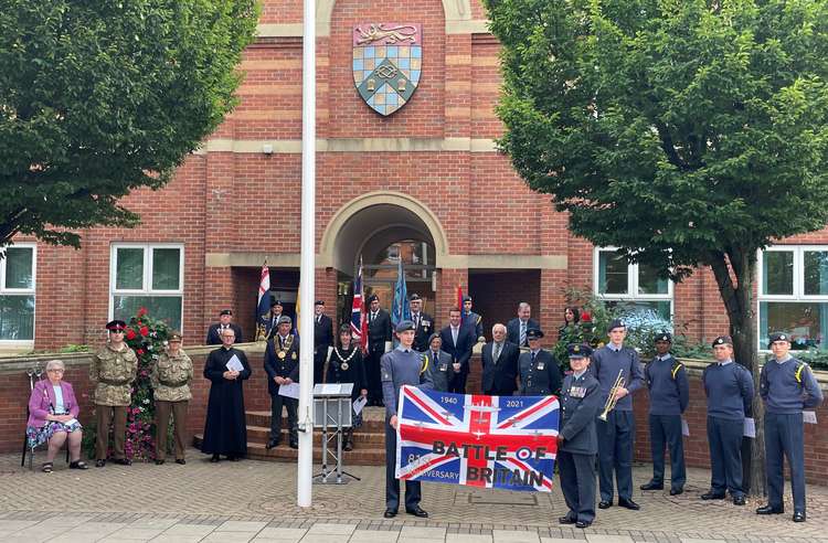 The raising of the flag