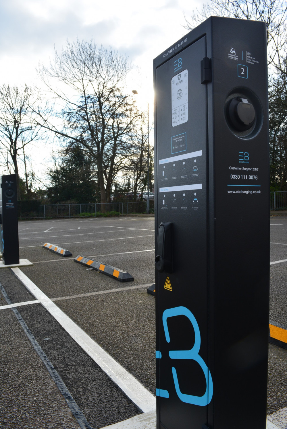 An EV charging point