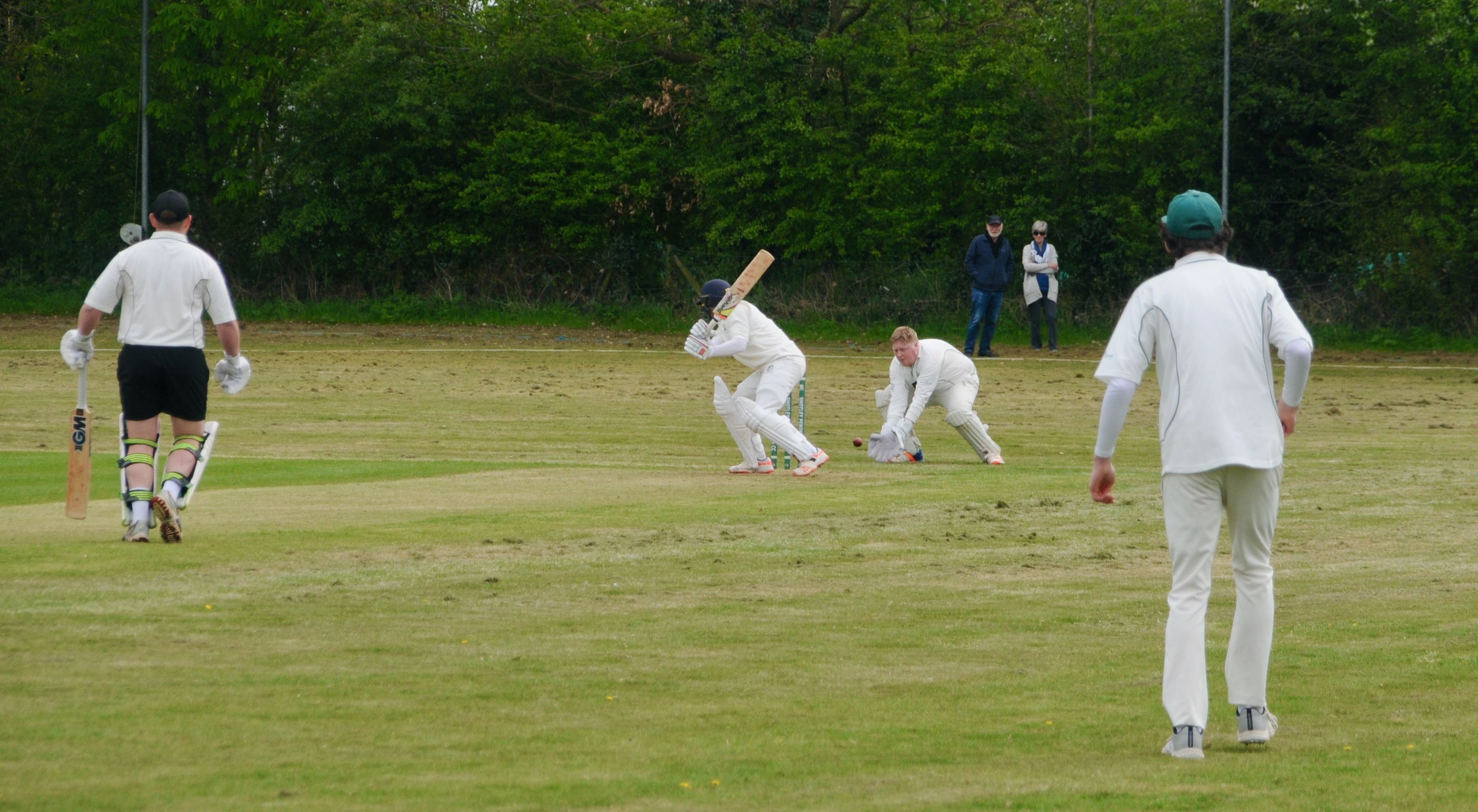 Wicket keeper in action