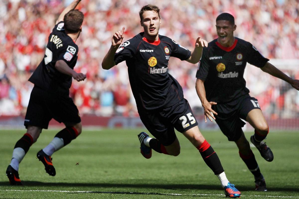 Nick Powell scored a rocket in his final match for Crewe that got the club promoted to League One in 2012 (Alex Morton).