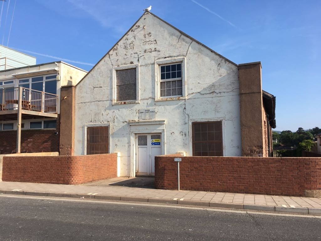 The Drill Hall on Sidmouth seafront is currently derelict  (Credit: Daniel Clark)