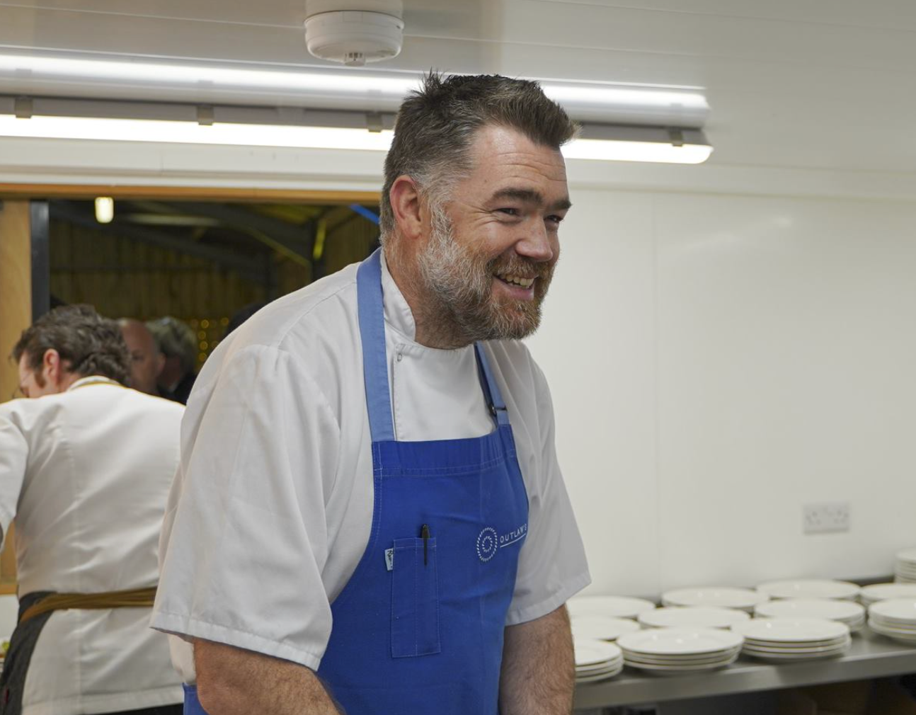 Nathan Outlaw was among the star chefs at the event. Credit: Hugh Hastings/Shelterbox.