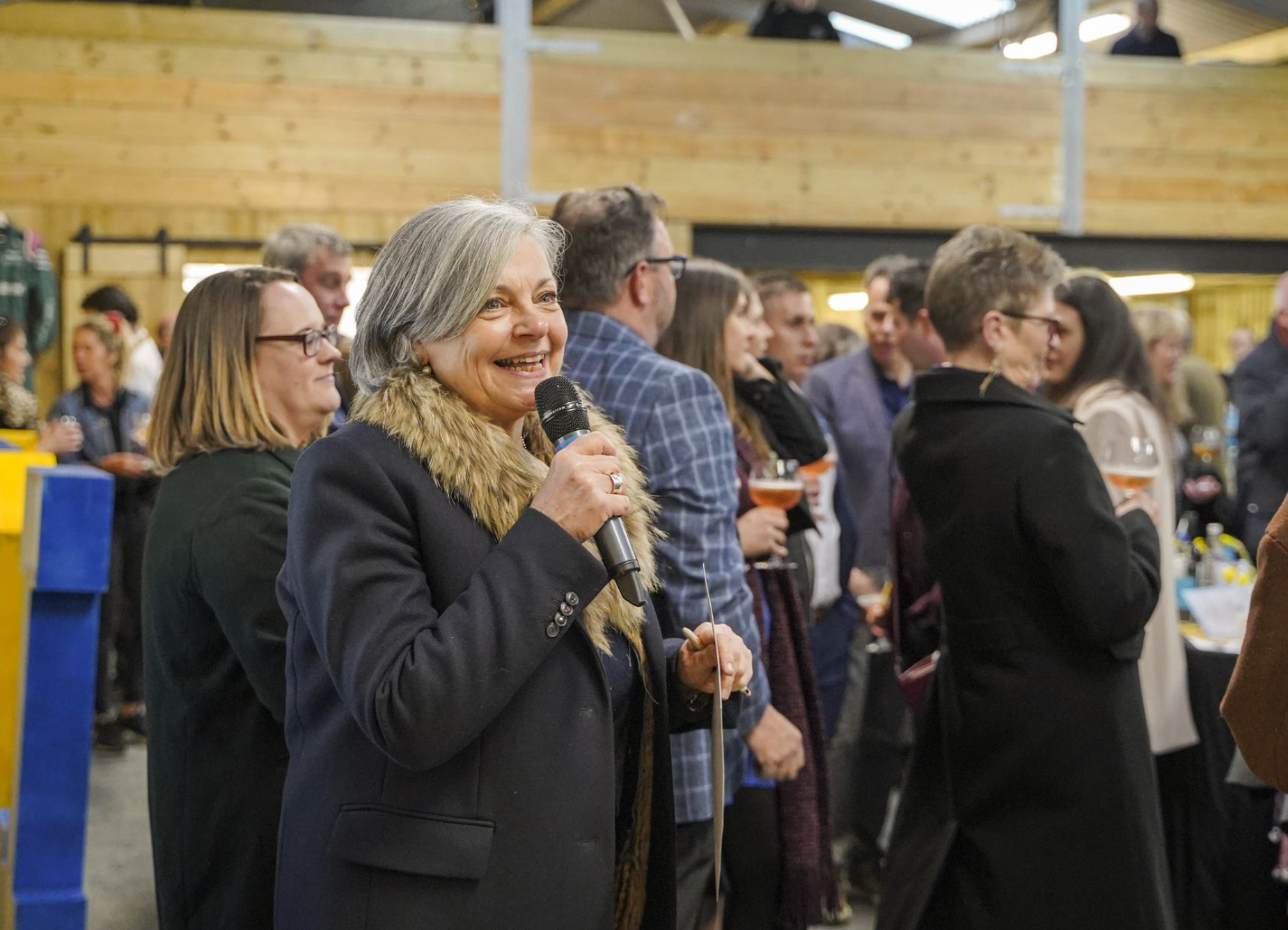 The event was hosted by Daphne Skinner. Credit: Hugh Hastings/Shelterbox.