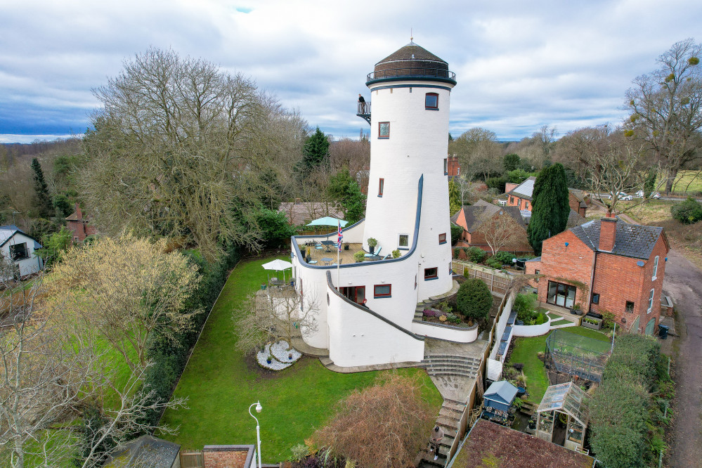 The water tower is on the market for £1.25million