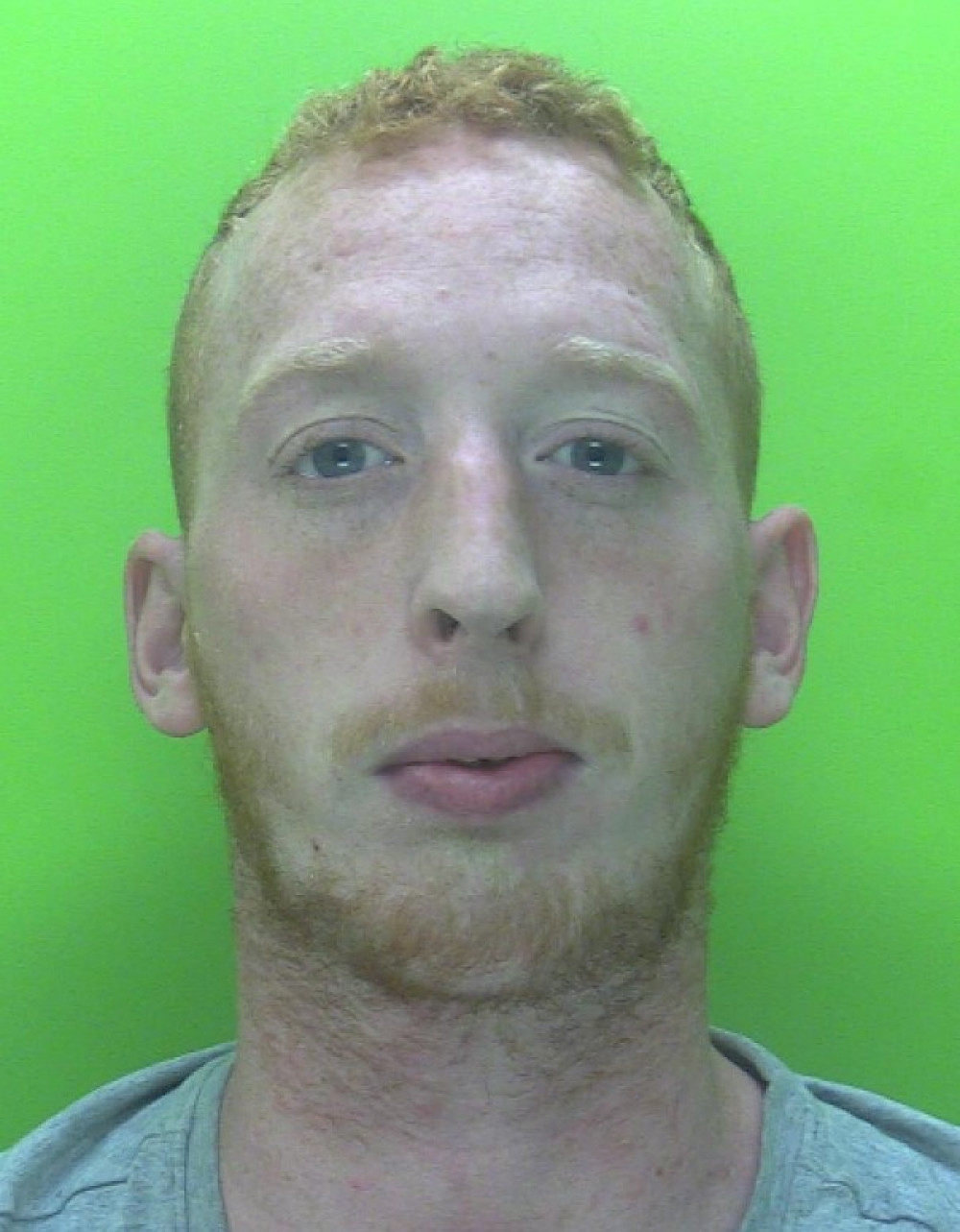 Kyle Bradley from Hucknall has been jailed after his actions left a woman in hospital with serious injuries. Photo courtesy of Nottinghamshire Police.