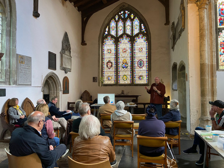 King Guthrum Group get together at St Mary's Church, Hadleigh