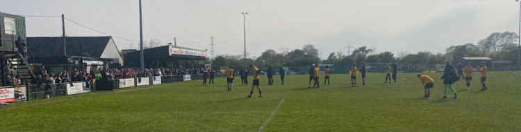 East Thurrock players were left in despair after relegation.