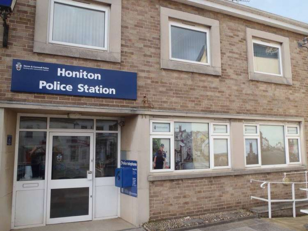 Honiton's police station is closed to the public but is still operational.