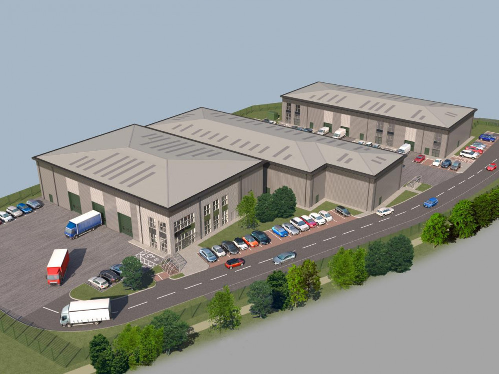 An artist's impression of the new industrial units (Image via WCC)