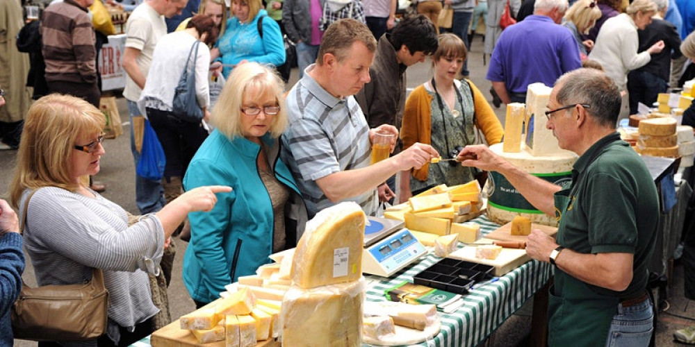 Cheese Fair in full swing (image courtesy of Melton Festivals)
