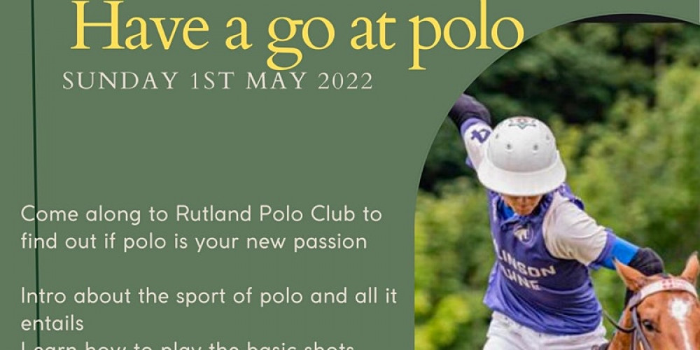 Polo 'have a go' poster (image courtesy of Rutland Polo Club)
