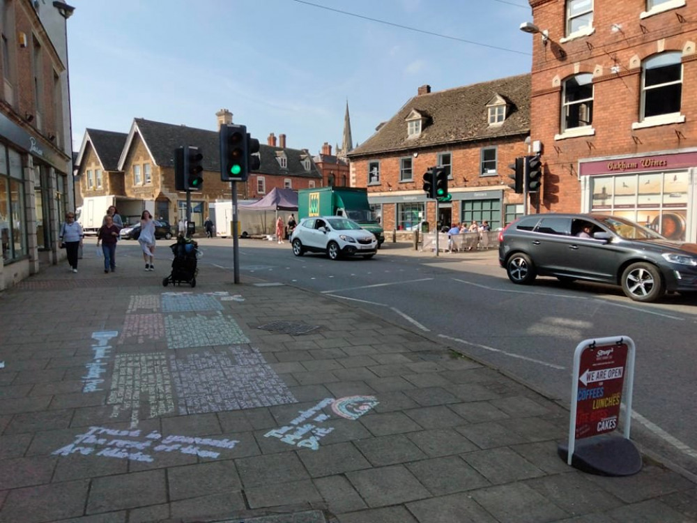 Danny's pavement poetry (image courtesy of Danny Rowland)