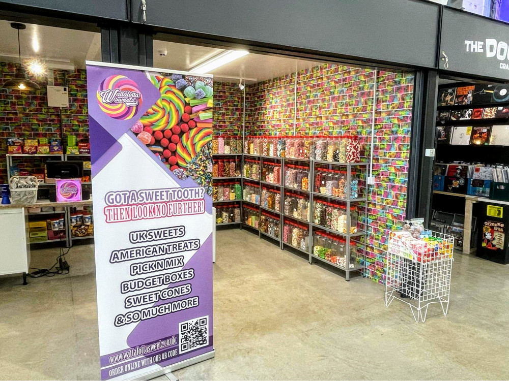 Wattalotta Sweetz opened its new expanded store inside Crewe Market Hall today (April 27). 