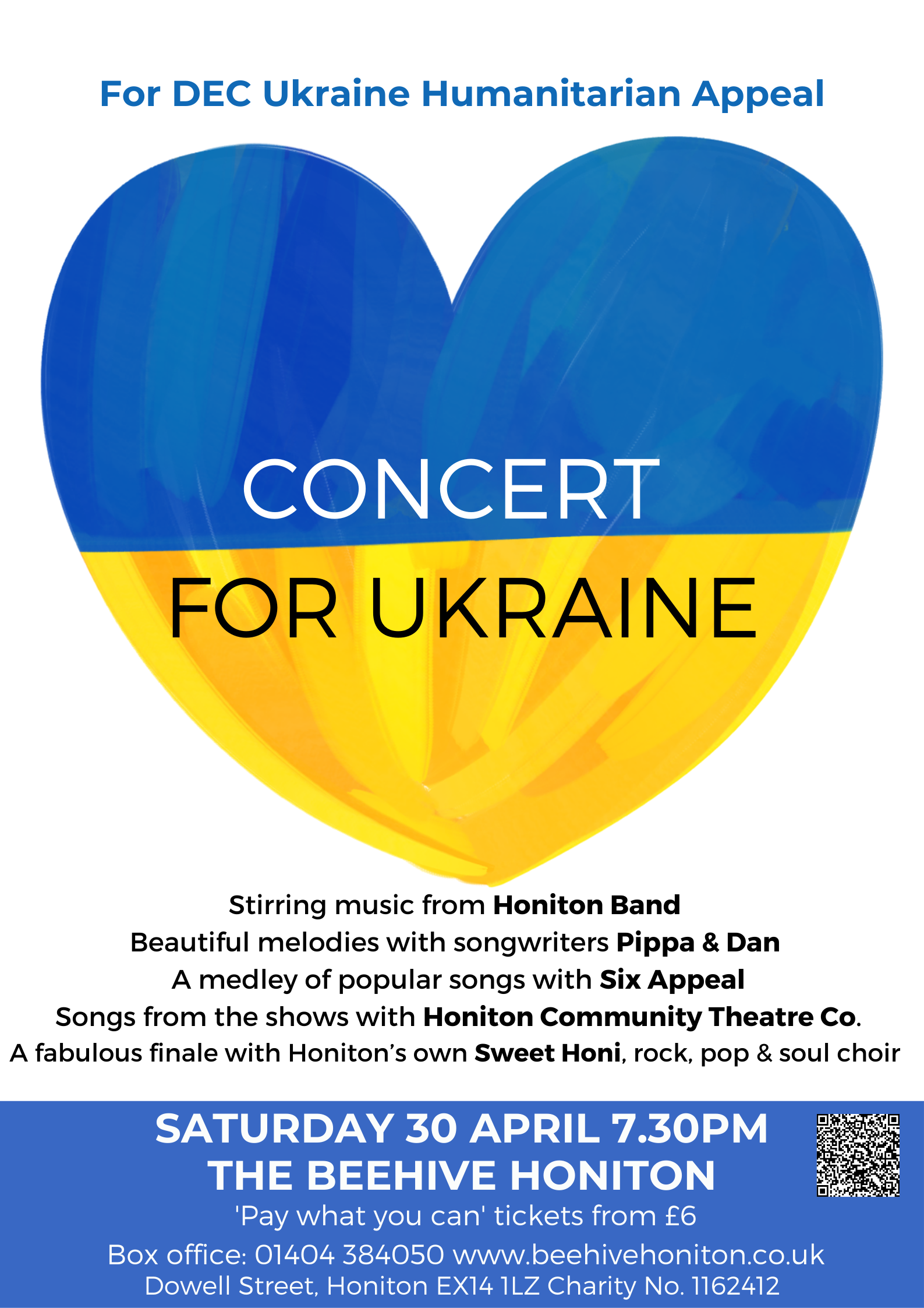 Fabulous local fundraising concert for Ukraine at The Beehive