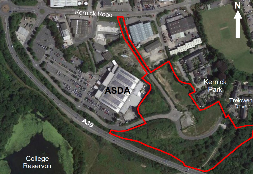 Where the new 87 dwelling housing estate will be based. Credit: Oakleigh Homes.