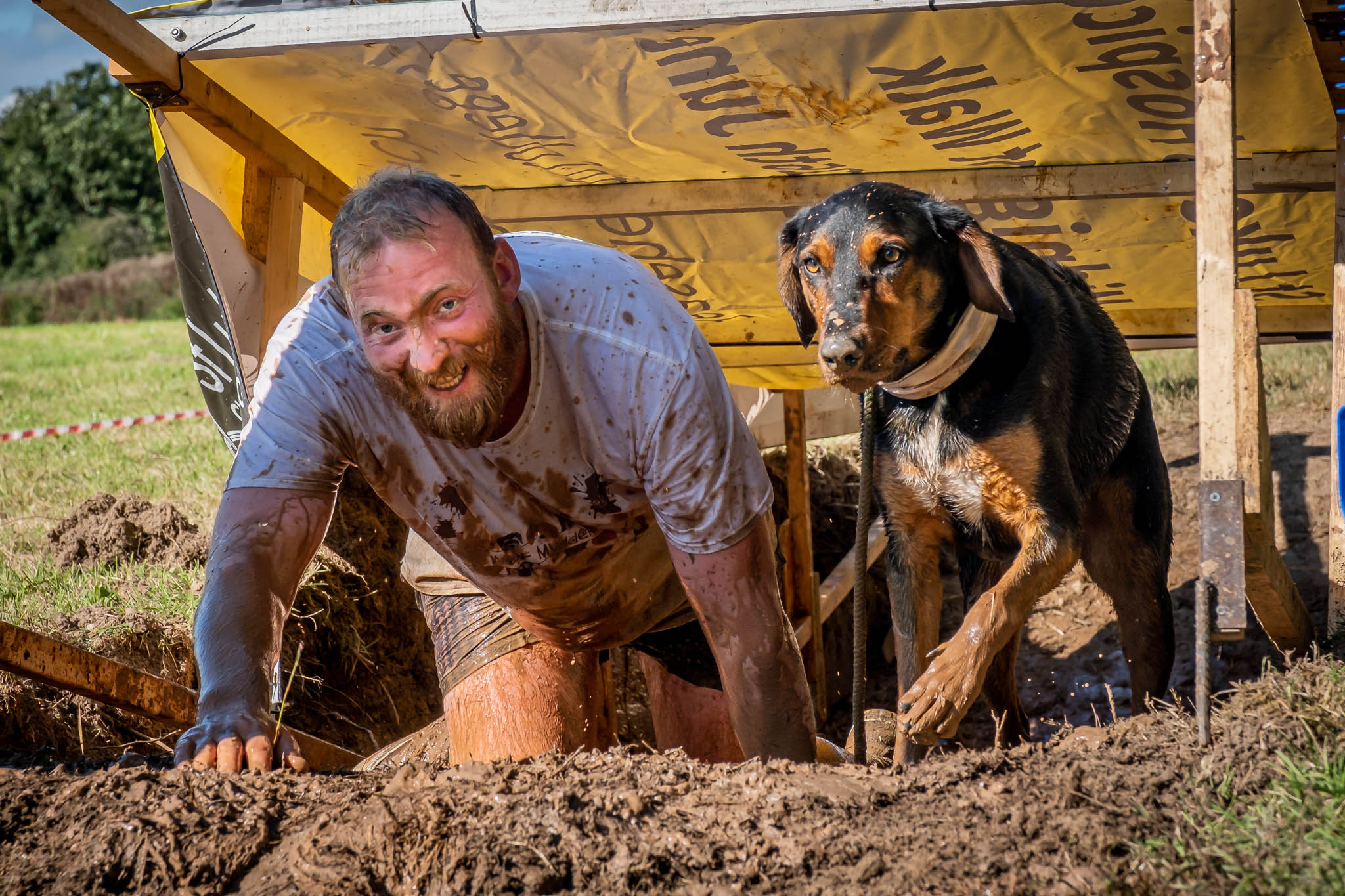 'Woof Mudder' invites St Luke's Hospice supporters and their dogs to take part in a Tough Mudder style 5km mud-run, full of obstacles, hills and water (St Luke's Cheshire Hospice).