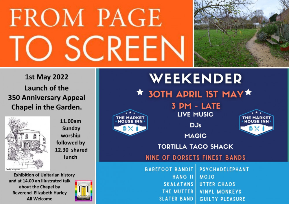 There's a lot to do in and around Bridport this bank holiday weekend: April 29 to May 2