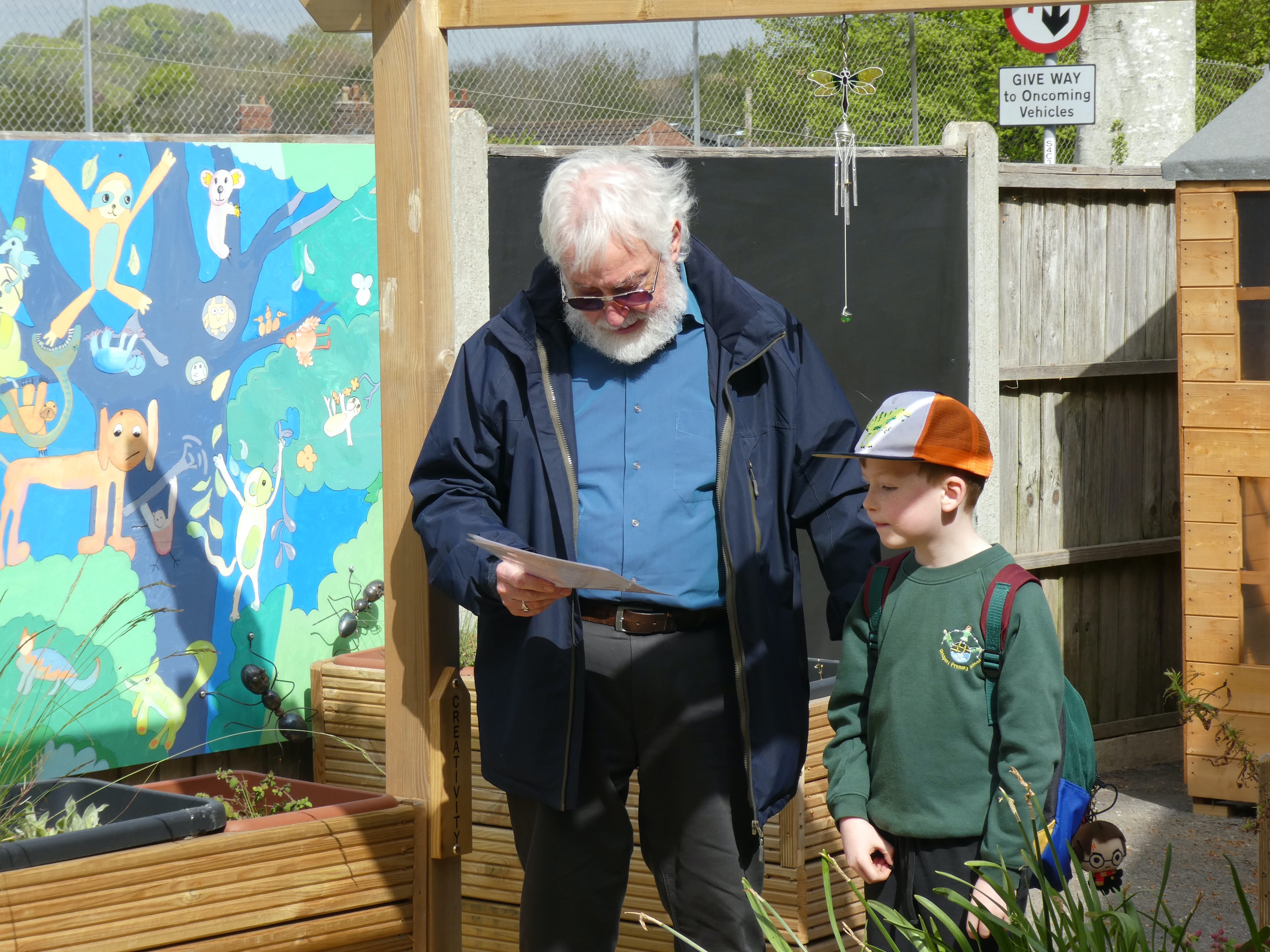 Arthur Woodgate and his grandson Oscar