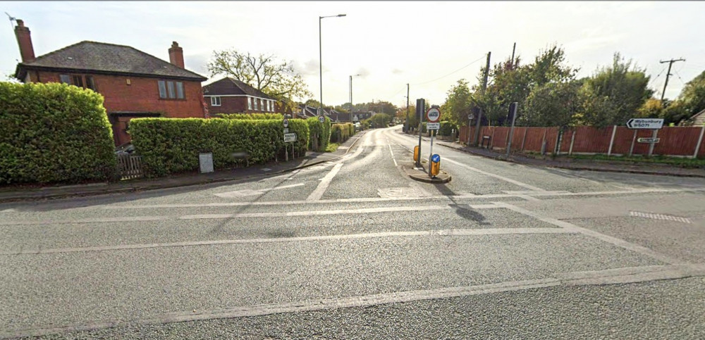 The Junction of Newcastle Road, Shavington with Stock Lane, Shavington close to where the 84-home development is planned (Ryan Parker).