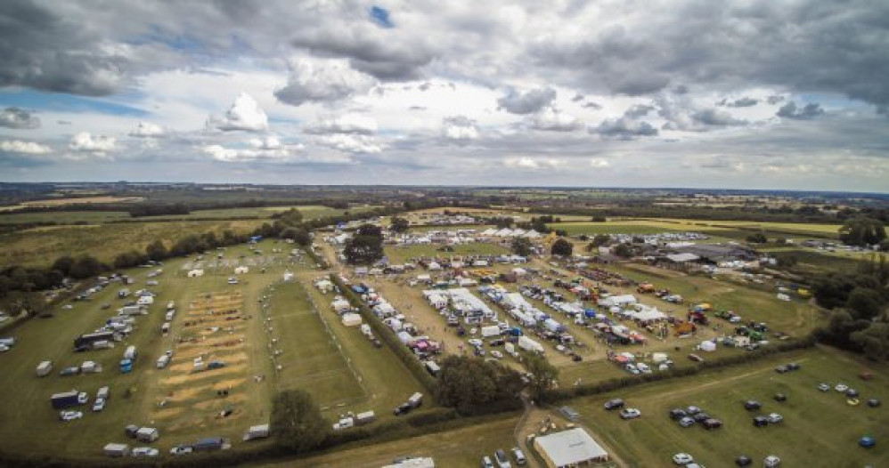 An aerial view of the Ashby Show