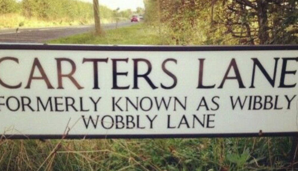 Carters Lane - formerly known as Wibbly Wobbly Lane. CREDIT: Facebook