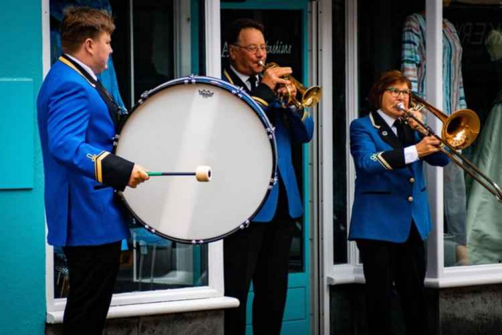 The May Day parade takes place for the first time since 2019. Picture of Helston Town Band taken by Richard Cooper from Cornwall In Focus.