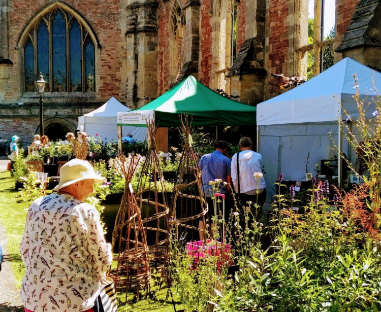 Stalls at the annual Garden Festival, The Bishop's Palace
