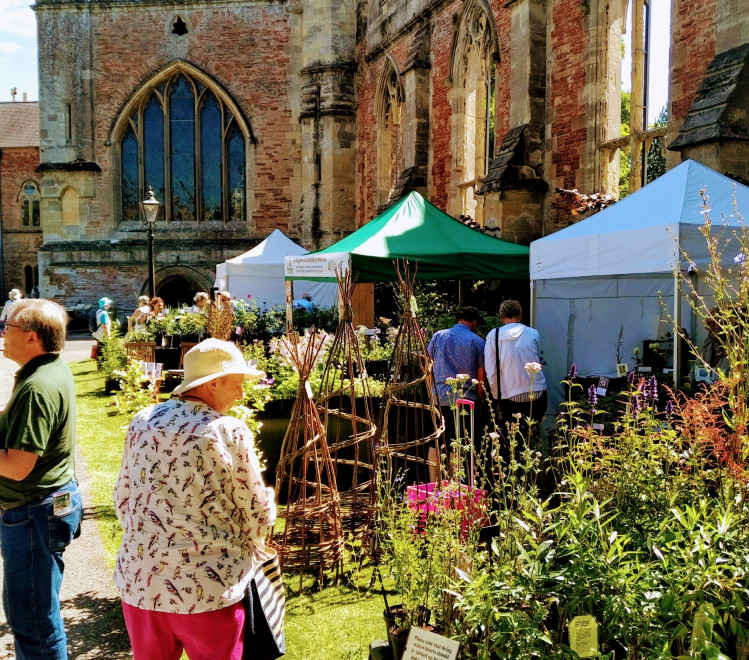 The Bishop's Palace Garden Festival stalls