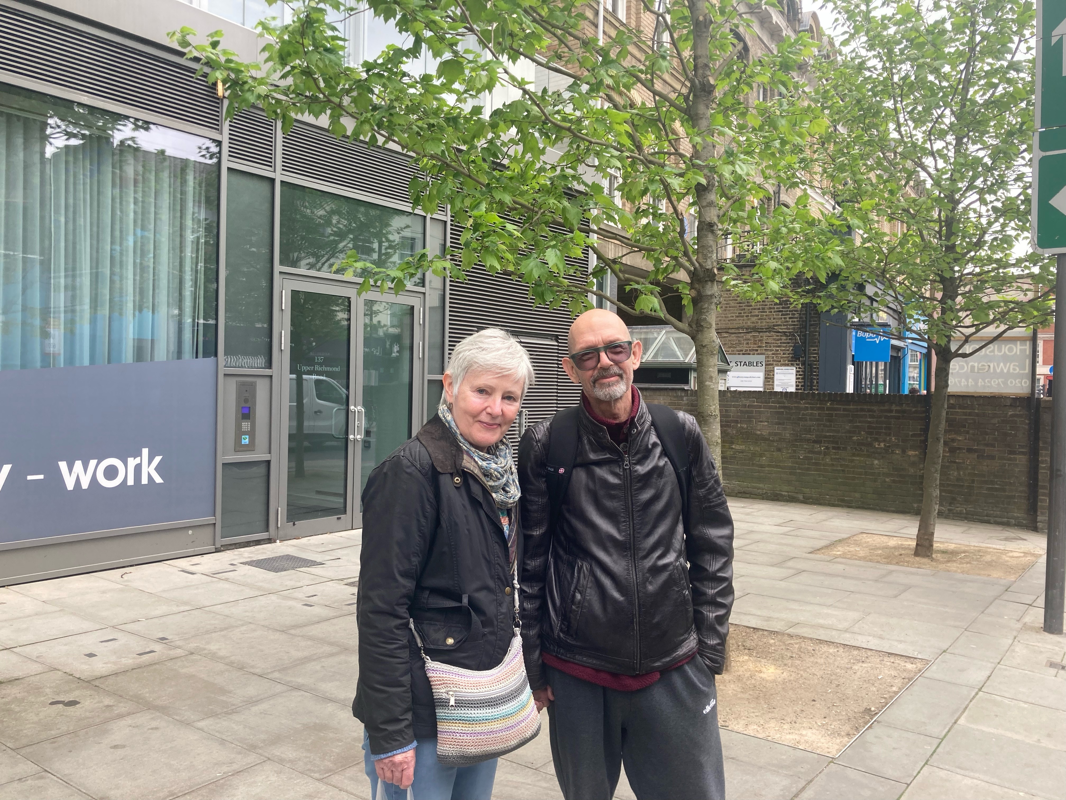 Bernadette Curry (left) and David Sean Robinson (right) have voted for Labour in the Wandsworth local elections (Image: LDRS)