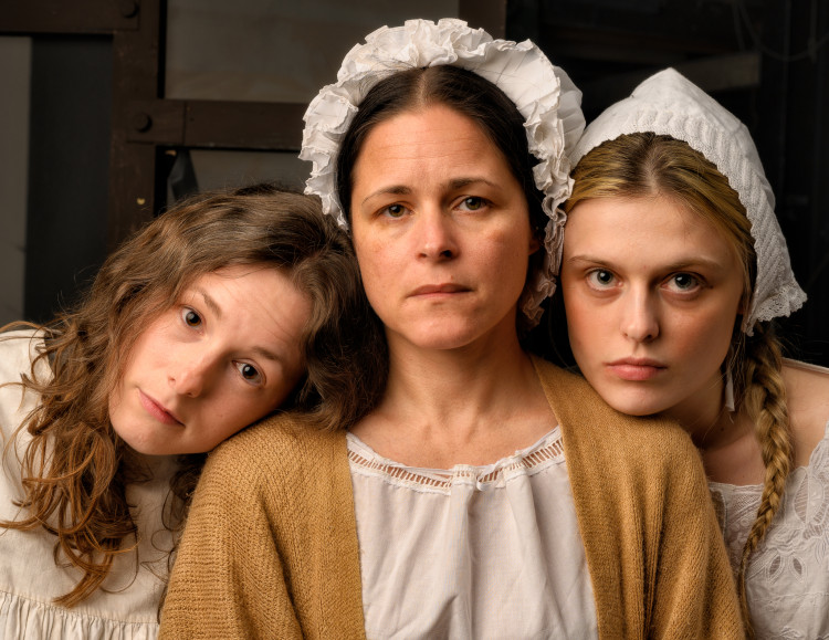 Leigh Walker, Paige Phelps and Katie-Anne Ray as the three ages of Maggie