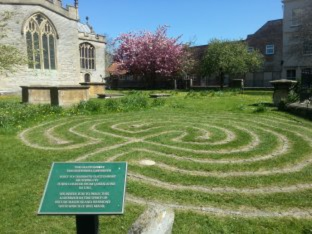 Glastonbury Tercentennial Labyrith at St John's Church