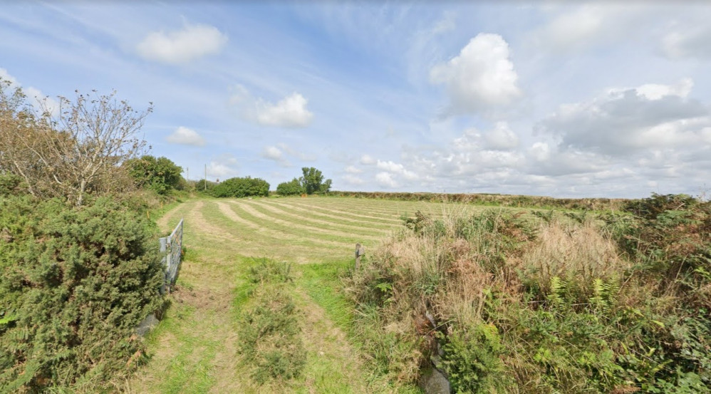 The site at Trenear where planning permission has been granted for a new campsite (Image: Google).