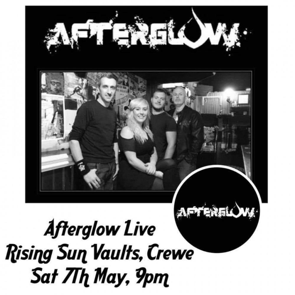 Afterglow will be performing at The Rising Sun Vaults this Saturday (May 7).