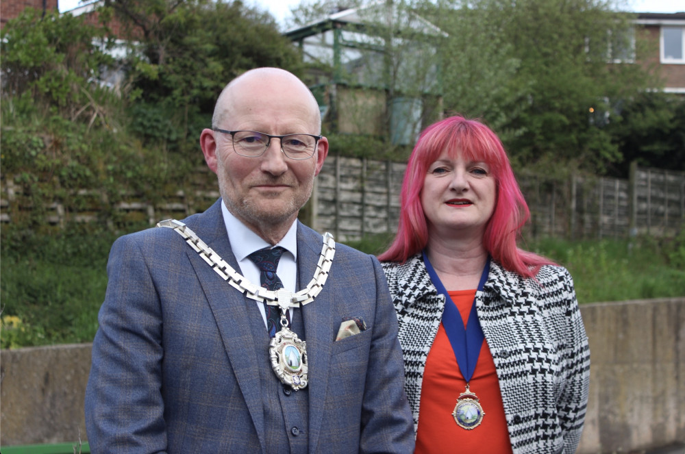 A Congleton businessman and a treasurer of Ruby's Fund has become the Mayor of Bollington. Mayor Cllr John Stewart is pictured (left) with his Deputy Cllr Helen Ellwood (right). 