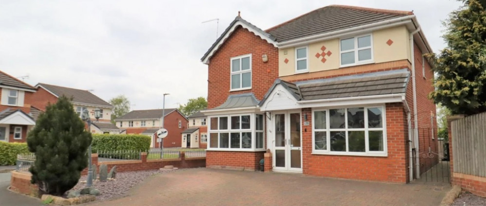 The detached home is on the market for offers over £280,000.