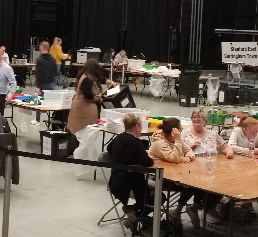 The Thurrock count at the Backstage Centre, Purfleet-on-Thames.